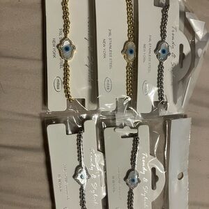 5 stainless steel bracelets